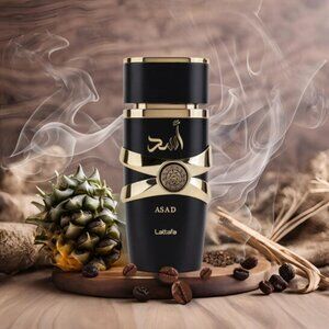 Lattafa Asad Black Eau de Parfum Spray for Men 3.4oz New Sealed Box $80
